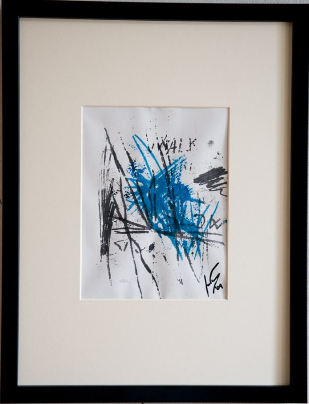 walk slow, ink on paper,22x17 (sold)