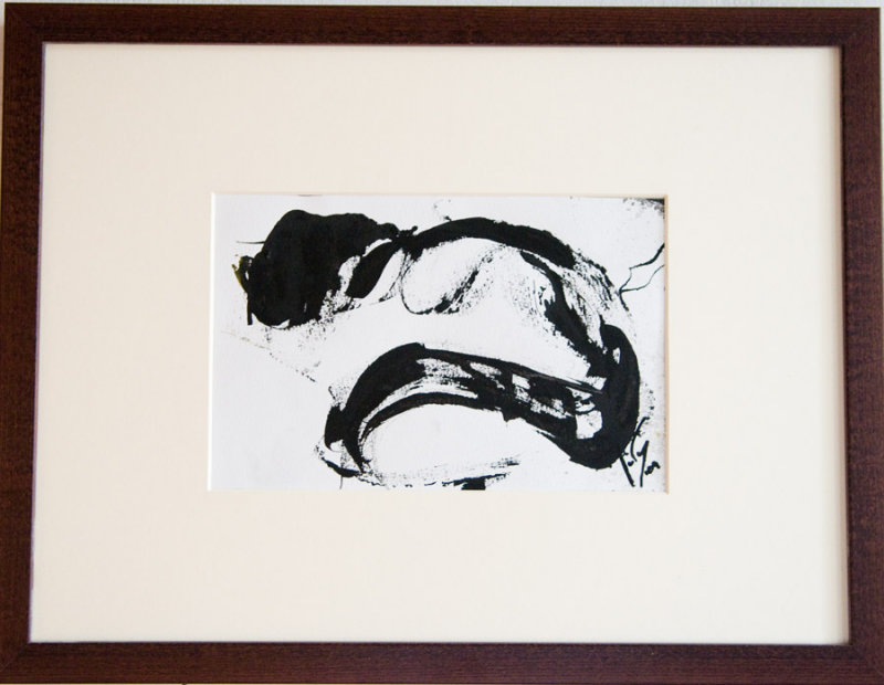 facuclillado (sketch),ink on paper, 22'5x14'5