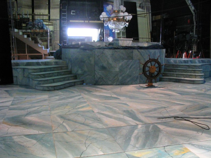 The stage