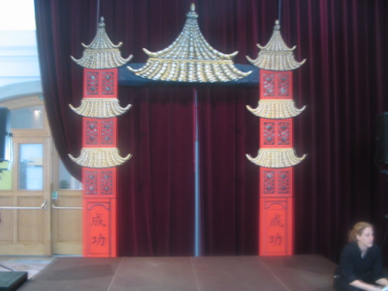 pagoda on the stage