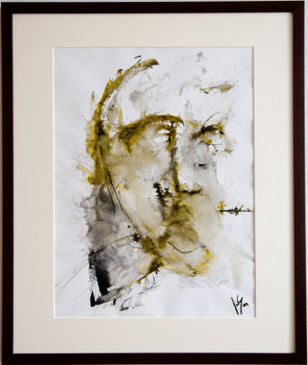 viso, ink on paper,48x36