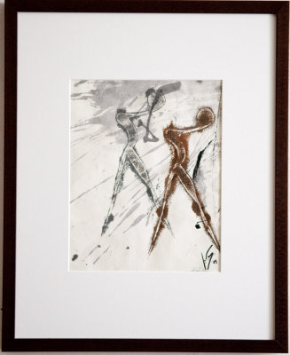 senza titolo, ink on paper, 28x24 (sold)