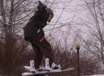 Planche  neige Parc Lafontaine