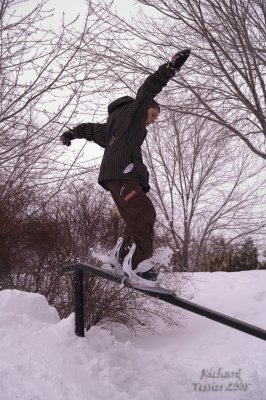 Planche  neige Parc Lafontaine