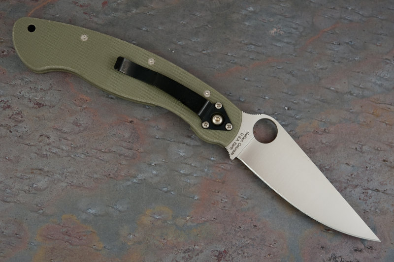 Spyderco Military C36FGD2P (CPM D2) back