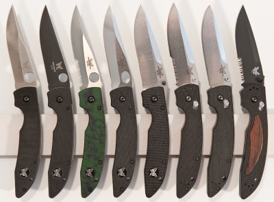 Benchmade 800, 800HS, 800KOTM 03/00, 804, 803 proto, 805S proto, 805, 805HSSR.