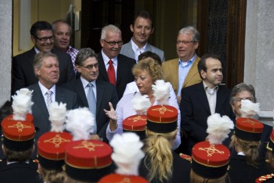 Huldiging wereldkampioenen 2009