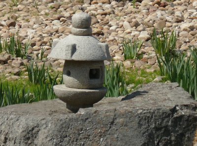 Stone lantern in the  Kurimoto garden