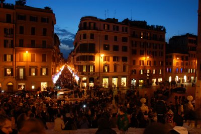 Spanish steps night shot