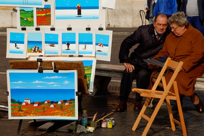 Piazza Navona art scene