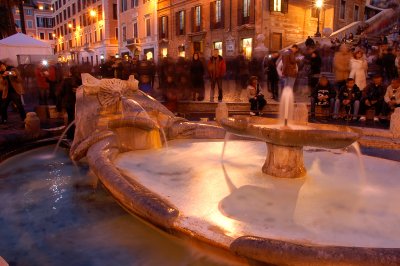 Spanish steps fountain