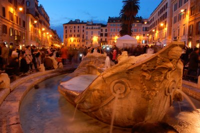 Spanish steps blue hour 2