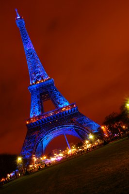 Eiffel in Blue lights  (Jul-Dec 08)