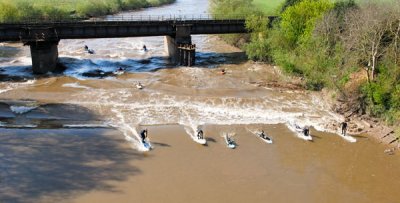 Surfing the Severn Bore