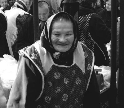 Market, cheese lady