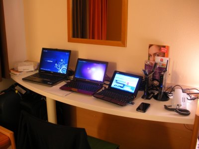 My portable lab in the IBIS hotel