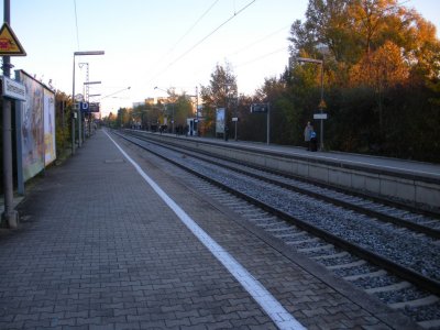 Siemenswerke train stop by the office