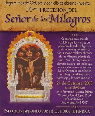 Mass - Procession - Celebration of the Lord of Miracles