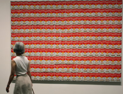Andy Warhol
(1928 - 87)
200 Campbell Soup Cans, 1962
casein, spray paint and pencil on cotton canvas
National Gallery of Art, Washington, D.C.
