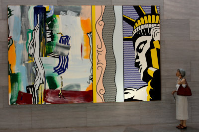 Roy Lichtenstein
(1923 - 1997)
Painting with Statue of Liberty, 1983
oil and Magna on canvas
National Gallery of Art, Washington, D.C.
