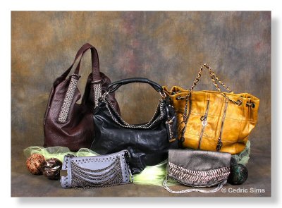 A recent purse product shoot for a client