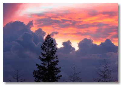 Sunset view from my backyard