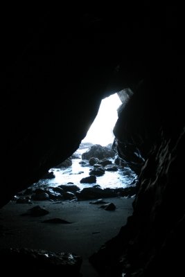 Sea cave viewed from Big Tunnel, view west