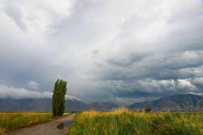 Looking Due East towards Brigham City, Utah; After the Rain