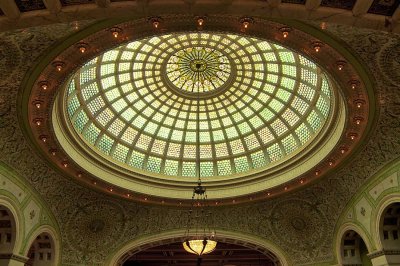 Tiffany Dome in Old Chicago Library