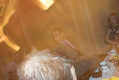 Very 60’s, this reflection off of Hugh Wibbs’ head!