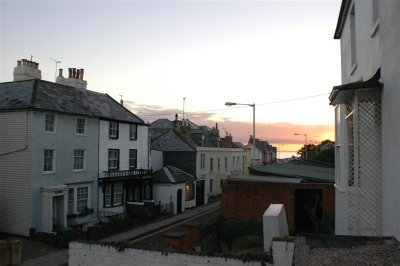 Sunset from the flat in Sandgate.