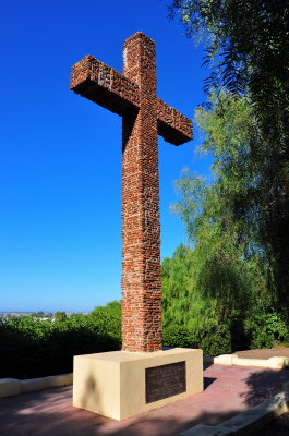 Brick cross at Presidio Park