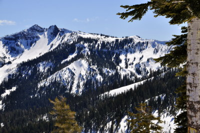 Twin Peaks view from Alpine Meadows