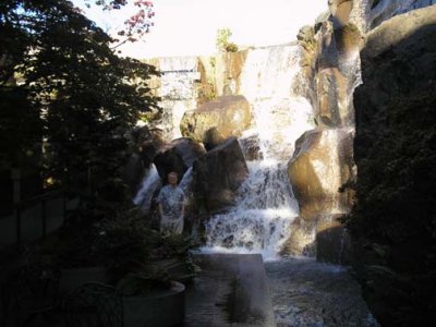 Gaylen at Pioneer Square waterfall