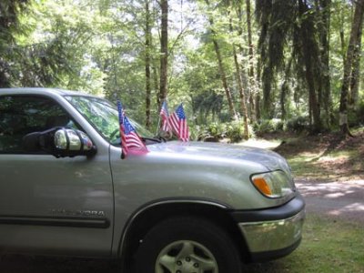 All decorated for the 4th of July at Chehalis