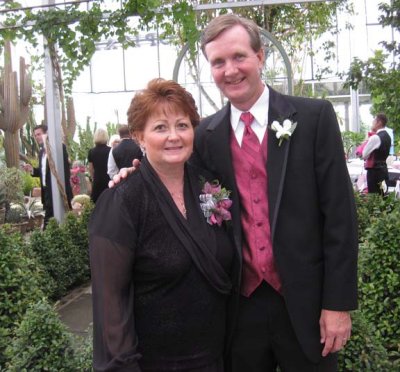 The parents of the groom, Annie and Clair