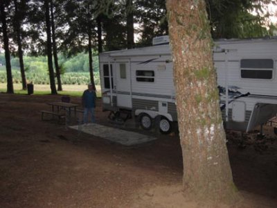 Camping in Paradise, a Thousand Trails site