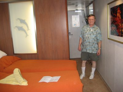 Arrival in stateroom--happiest time!