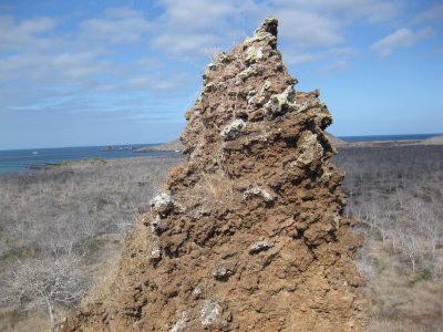 Spatter cone (all the Galapagos islands are volcanoes)