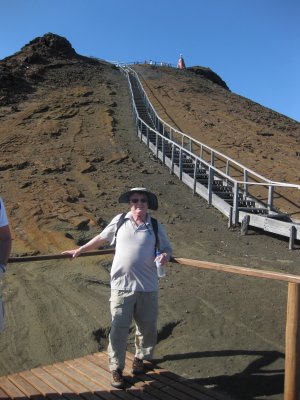 Gaylen & top of volcano