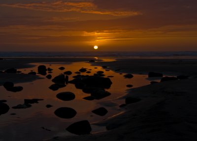 Sunset at Westward Ho - N.Devon