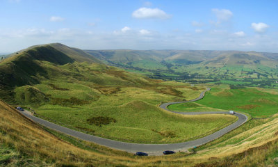 View from Mam Tor towards Edale - Peak district