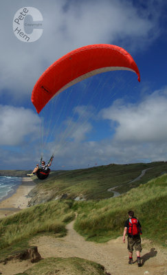 Paraglider in close proximity