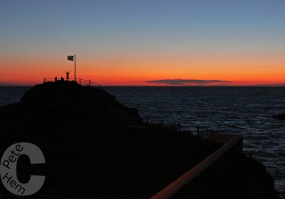Sunset over Hartland Quay
