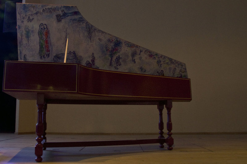 Grand piano in the Auditorium of the Chagall Museum