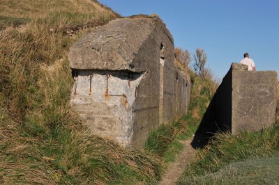 Sideview of a bunker