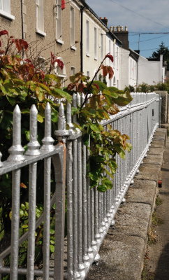 Silver railings