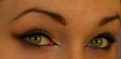 Tired green eyes