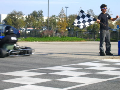Ian flagged off.