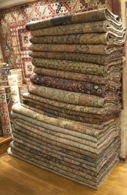 Again, piles of carpets